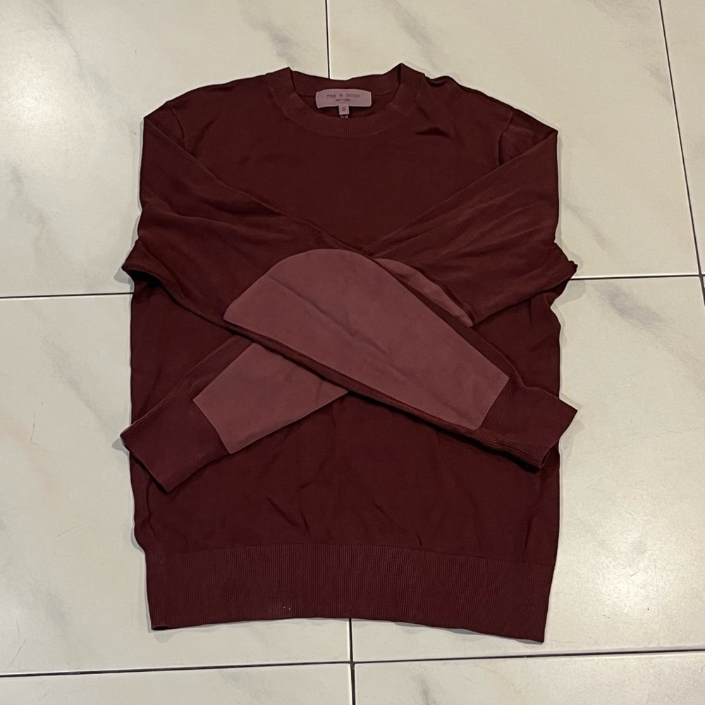 Rag & Bone XS Purple Crewneck Sweater